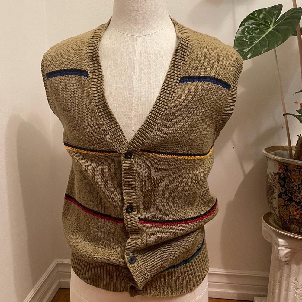 Vintage Yves Saint Laurent menswear sweater vest